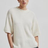 Second Female Wanda Knit O-Neck | Dark Chalk
