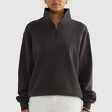 ORTC Ava Quarter Zip | Washed Black