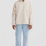ORTC Unisex Sherpa Fleece Quarter Zip | Natural