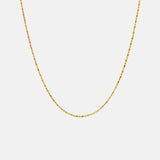Saint Valentine Dash Dot Chain Necklace | Gold