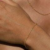 Saint Valentine Dash Dot Chain Bracelet | Gold