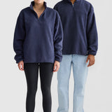 ORTC Unisex Sherpa Fleece Quarter Zip | Navy
