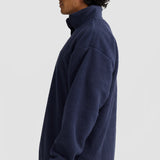 ORTC Unisex Sherpa Fleece Quarter Zip | Navy