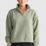ORTC Sherpa Fleece Quarter Zip | Dusty Olive