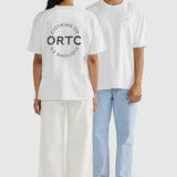 ORTC Unisex Darcy Box Fit T Shirt | White Marle
