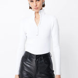 Mossman Mayfair Long Sleeve Top | Off White