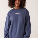 Ceres Life Isla Oversized Slouchy | Moonlight Mini Logo