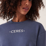 Ceres Life Isla Oversized Slouchy | Moonlight Mini Logo