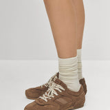 Alohas Suede Brown Leather Sneakers | Brown
