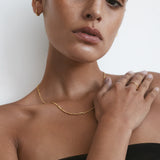 Saint Valentine Figaro Chain Bracelet | Gold