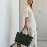 Vestirsi Margot XL Woven Tote | Dark Chocolate