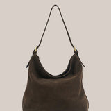 Vestirsi Savannah Suede Hobo Bag | Dark Chocolate