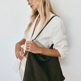 Vestirsi Savannah Suede Hobo Bag | Dark Chocolate