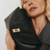 Vestirsi Sloane Leather Convertible Clutch | Black