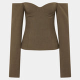 SIR. Sartorial Bodice | Chocolate Marle