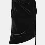SIR. Ettore Drape Top | Black