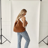 Vestirsi Bella 2-In-1 Convertible Backpack Tote XL | Tan