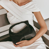 Vestirsi Allegra Mini Knot Crescent Bag | Dark Chocolate