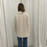 Harris Wharf London Shawl Collar Jacket | Ecru Boucl ©