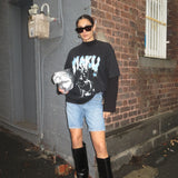 Maku Blue Bunny Oversized Tee