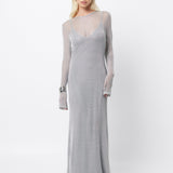 Mossman Interlock Maxi Dress | Silver