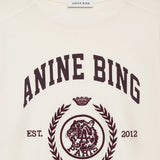 Anine Bing Jaylin Tee Collegiate | Cream