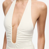 Misha Jennifer Cupro Bodysuit | Ivory