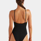 Hunza G Jasmine Swim With Tonal Hoop | Black