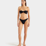 Hunza G Jean Bikini  | Black Crinkle (PRE-ORDER)