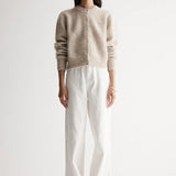Elka Collective Abigail Knit Cardigan | White Marle