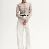 Elka Collective Madeleine Knit Cardigan | Pebble (PRE-ORDER)