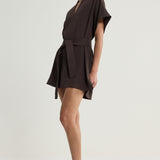 Elka Collective Kenji Mini Dress | Chocolate