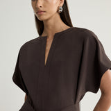 Elka Collective Kenji Mini Dress | Chocolate