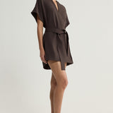 Elka Collective Kenji Mini Dress | Chocolate
