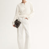 Elka Collective Posie Knit Cardigan | White