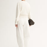 Elka Collective Posie Knit Cardigan | White