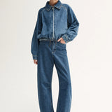 Elka Collective Addison Denim Jacket | Dark Indigo