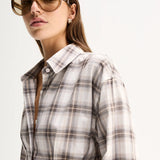 Elka Collective Heather Shirt | White Check
