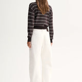 Elka Collective Irina Knit Jumper | Chocolate Stripe