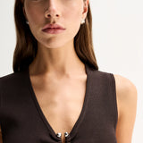 Elka Collective Lindsay Knit Top | Chocolate