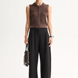 Elka Collective Dune Knit Cardigan | Chocolate