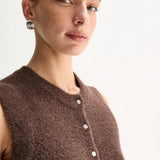 Elka Collective Dune Knit Cardigan | Chocolate