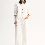 Elka Collective Perkins Denim Jacket | Ivory