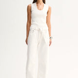 Elka Collective Mayfield Denim Pant | Ivory
