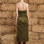 ODESSA EMBROIDERED MIDI DRESS