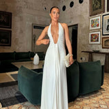 Misha Jennifer Cupro Maxi Dress | Ivory
