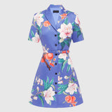 Leo Lin Brigitte Mini Dress | Lavish Print in Moonlight