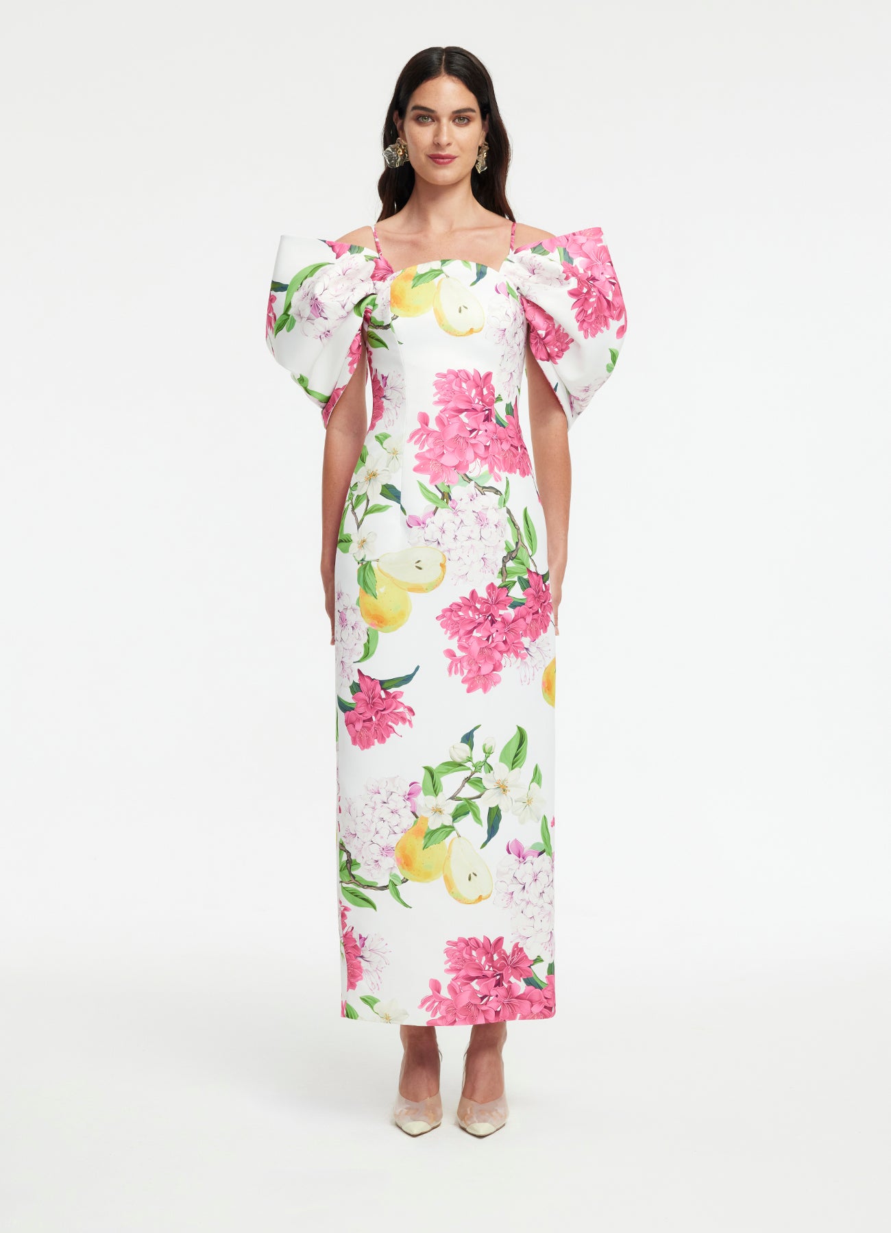 Arabella Maxi Dress - Floral Pear Print