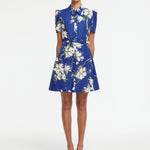 Bronte Mini Dress - Midnight Magnolia Print