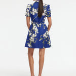 Bronte Mini Dress - Midnight Magnolia Print